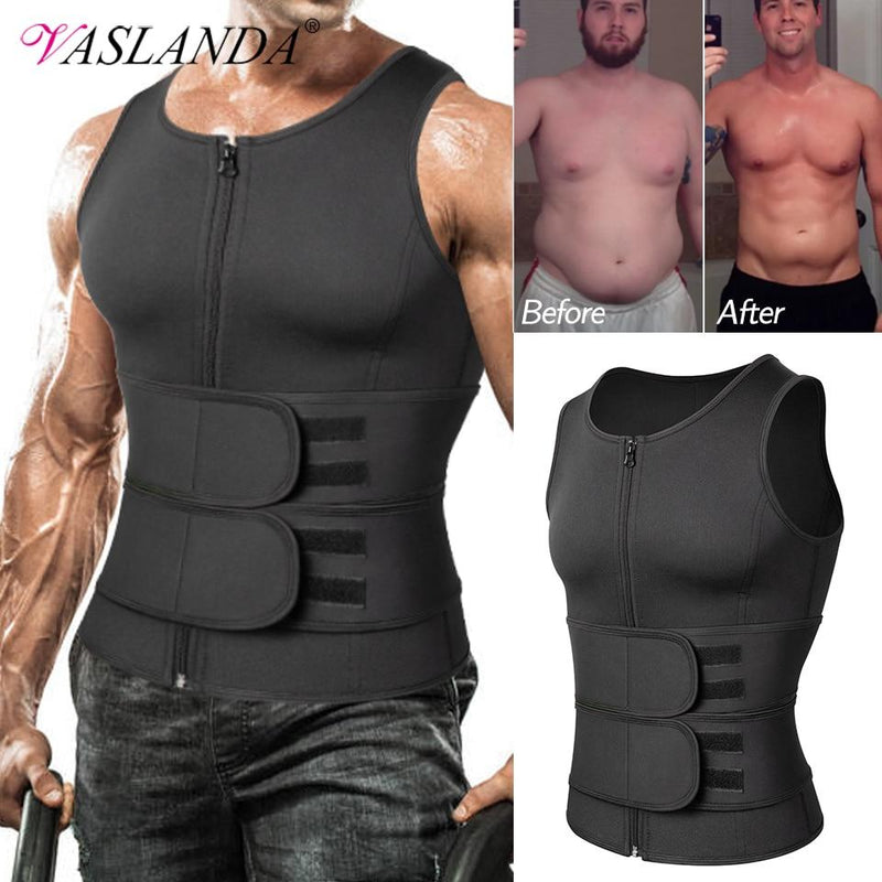 Modeladora de Corpo Masculina - Waist Trainer Sweat Vest