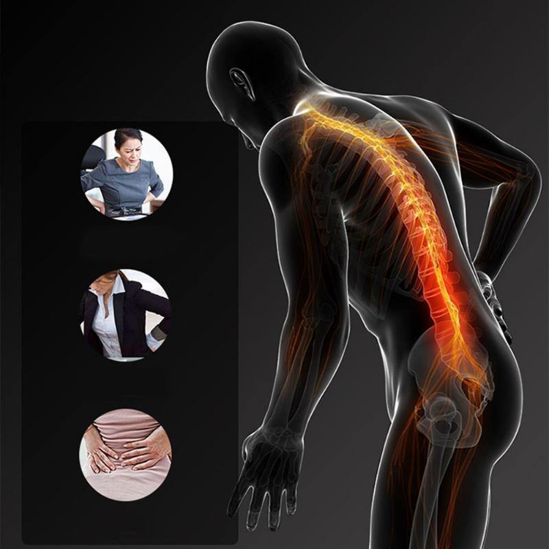 Alivium® Dispositivo ajustável do alongamento do apoio lombar, corrector da postura, alívio da dor lombar superior e inferior